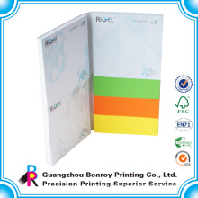 2015 Custom Sticky Promotional Different Colored Paper Memo Pad Printing